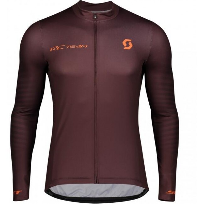 2020 SCOTT RC TEAM 10 Wielershirts lange mouw bruin 2020287 2020 SCOTT RC TEAM 10 Wielershirts lange mouw bruin 2020287