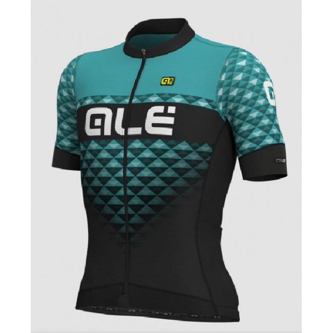 Ale PR-S Hexa Fietsshirt Korte Mouw zwart-türkis L13351319-02 2020157 Ale PR-S Hexa Fietsshirt Korte Mouw zwart-türkis L13351319-02 2020157