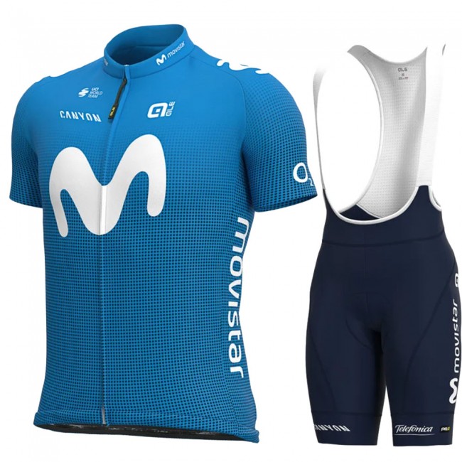 2021 Movistar Pro Team Fietskleding Fietsshirt Korte Mouw+Korte Fietsbroeken Bib 974 2021 Movistar Pro Team Fietskleding Fietsshirt Korte Mouw+Korte Fietsbroeken Bib 974