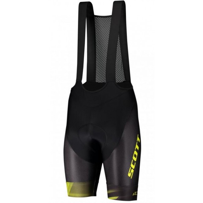 SCOTT RC Pro+++2020 Fietsen koersbroek kort Bib zwart-geel 2020274 SCOTT RC Pro+++2020 Fietsen koersbroek kort Bib zwart-geel 2020274