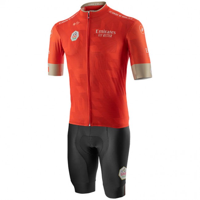 UAE Tour 2020 Fietskleding Fietsshirt+Korte Fietsbroeken Orange 2020107 UAE Tour 2020 Fietskleding Fietsshirt+Korte Fietsbroeken Orange 2020107