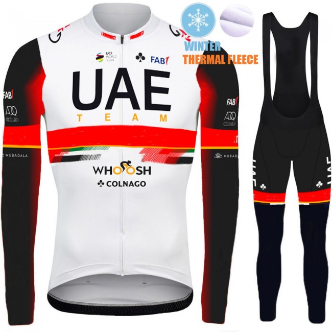 2021 Winter Fleece UAE Emirates Pro Team Fietskleding Fietsshirt Lange Mouw+Lange Fietsbroek Bib 967 2021 Winter Fleece UAE Emirates Pro Team Fietskleding Fietsshirt Lange Mouw+Lange Fietsbroek Bib 967
