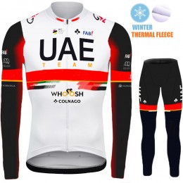 2021 Winter Fleece UAE Emirates Pro Team Fietskleding Fietsshirt Lange Mouw+Lange Fietsbroek Bib 968 2021 Winter Fleece UAE Emirates Pro Team Fietskleding Fietsshirt Lange Mouw+Lange Fietsbroek Bib 968