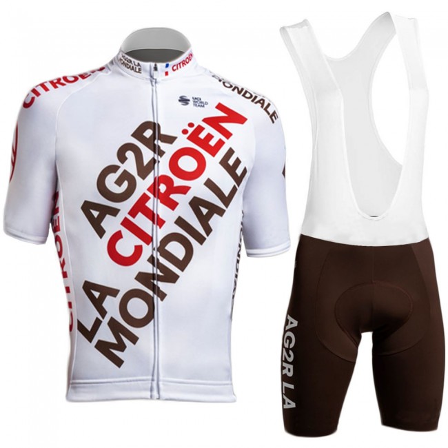 2021 Ag2r Mondiale Citroen Team Fietskleding Fietsshirt Korte Mouw+Korte Fietsbroeken Bib 712 2021 Ag2r Mondiale Citroen Team Fietskleding Fietsshirt Korte Mouw+Korte Fietsbroeken Bib 712