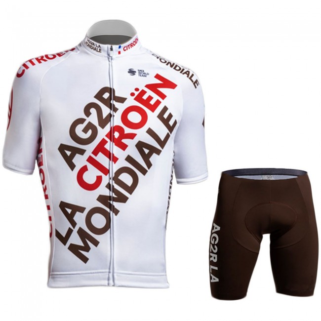 2021 Ag2r Mondiale Citroen Team Fietskleding Fietsshirt Korte Mouw+Korte Fietsbroeken 714 2021 Ag2r Mondiale Citroen Team Fietskleding Fietsshirt Korte Mouw+Korte Fietsbroeken 714