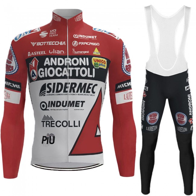 2021 ANDRONI GIOCATTOLI Team Fietskleding Fietsshirt Lange Mouw+Lange Fietsbroek Bib 692 2021 ANDRONI GIOCATTOLI Team Fietskleding Fietsshirt Lange Mouw+Lange Fietsbroek Bib 692