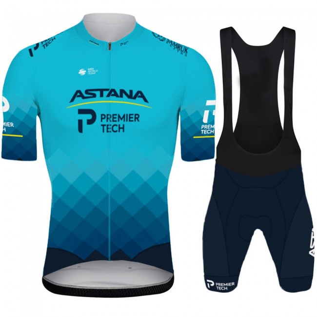 2021 Astana Pro Team Fietskleding Fietsshirt Korte Mouw+Korte Fietsbroeken Bib 726 2021 Astana Pro Team Fietskleding Fietsshirt Korte Mouw+Korte Fietsbroeken Bib 726