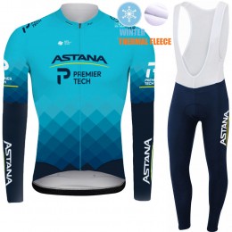 2021 Winter Fleece Astana Pro Team Fietskleding Fietsshirt Lange Mouw+Lange Fietsbroek Bib 740 2021 Winter Fleece Astana Pro Team Fietskleding Fietsshirt Lange Mouw+Lange Fietsbroek Bib 740