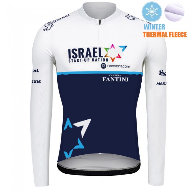 2021 Winter Fleece Israel Start Up Nation Pro Team Fietsshirt Lange Mouw 835 2021 Winter Fleece Israel Start Up Nation Pro Team Fietsshirt Lange Mouw 835