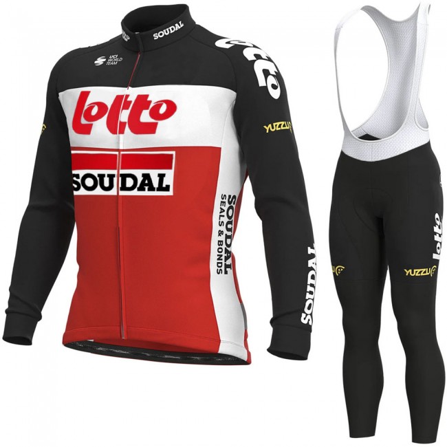 2021 Lotto Soudal Pro Team Fietskleding Fietsshirt Lange Mouw+Lange Fietsbroek Bib 890 2021 Lotto Soudal Pro Team Fietskleding Fietsshirt Lange Mouw+Lange Fietsbroek Bib 890