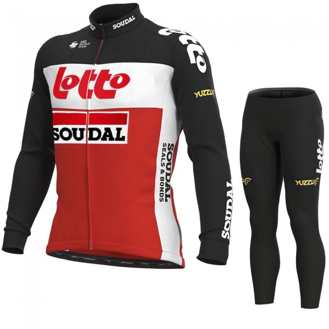2021 Lotto Soudal Pro Team Fietskleding Fietsshirt Lange Mouw+Lange Fietsbroek Bib 891 2021 Lotto Soudal Pro Team Fietskleding Fietsshirt Lange Mouw+Lange Fietsbroek Bib 891