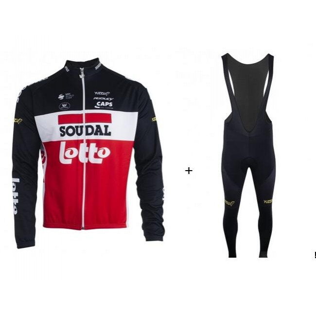 LOTTO SOUDAL 2020 Fietskleding Fietsshirt lange mouw+Lange fietsbroeken Bib 2020214 LOTTO SOUDAL 2020 Fietskleding Fietsshirt lange mouw+Lange fietsbroeken Bib 2020214
