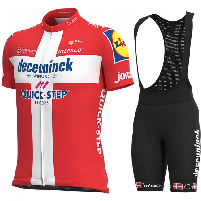 2021 Deceuninck quick step Danish Pro Team Fietskleding Fietsshirt Korte Mouw+Korte Fietsbroeken 941 2021 Deceuninck quick step Danish Pro Team Fietskleding Fietsshirt Korte Mouw+Korte Fietsbroeken 941