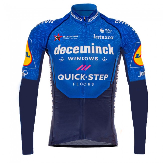 2021 Deceuninck quick step Pro Team Fietsshirt Lange Mouw 914 2021 Deceuninck quick step Pro Team Fietsshirt Lange Mouw 914