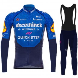 2021 Deceuninck quick step Pro Team Fietskleding Fietsshirt Lange Mouw+Lange Fietsbroek Bib 1010 2021 Deceuninck quick step Pro Team Fietskleding Fietsshirt Lange Mouw+Lange Fietsbroek Bib 1010