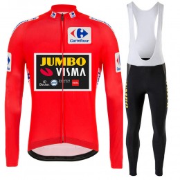 2021 Jumvo Visma Spanish Pro Team Fietskleding Fietsshirt Lange Mouw+Lange Fietsbroek Bib 871 2021 Jumvo Visma Spanish Pro Team Fietskleding Fietsshirt Lange Mouw+Lange Fietsbroek Bib 871