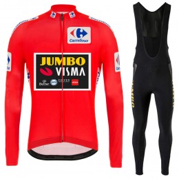 2021 Jumvo Visma Spanish Pro Team Fietskleding Fietsshirt Lange Mouw+Lange Fietsbroek Bib 872 2021 Jumvo Visma Spanish Pro Team Fietskleding Fietsshirt Lange Mouw+Lange Fietsbroek Bib 872