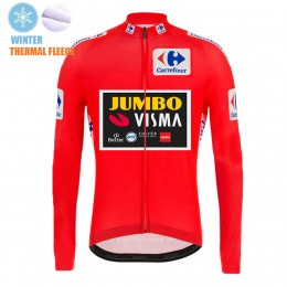 2021 Winter Fleece Jumvo Visma Spanish Pro Team Fietsshirt Lange Mouw 874 2021 Winter Fleece Jumvo Visma Spanish Pro Team Fietsshirt Lange Mouw 874