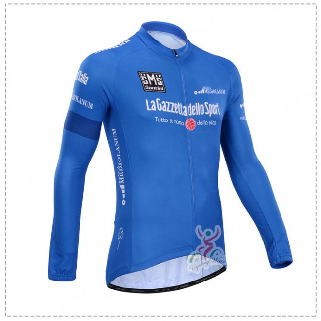 Giro d-Italia 2014 Fietsshirt lange mouw Blauw 1432 Giro d-Italia 2014 Fietsshirt lange mouw Blauw 1432