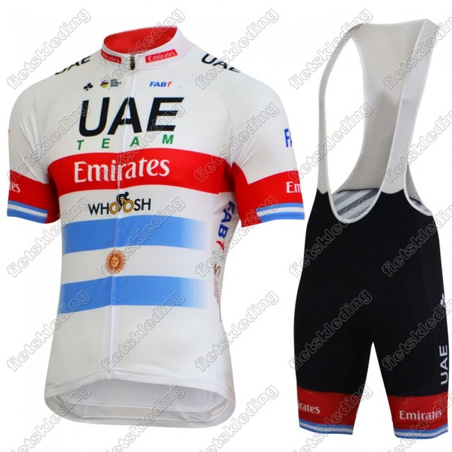 UAE EMIRATES Argentine champion Wielerkleding Set Fietsshirts Korte Mouw+Korte Wielerbroek Bib 2021 2021473 UAE EMIRATES Argentine champion Wielerkleding Set Fietsshirts Korte Mouw+Korte Wielerbroek Bib 2021 2021473