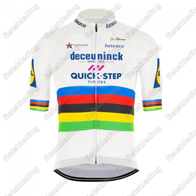 Deceuninck quick step 2021 UCI World Champion Wielershirt Korte Mouw 2021009 Deceuninck quick step 2021 UCI World Champion Wielershirt Korte Mouw 2021009