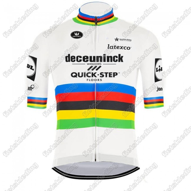 Deceuninck quick step 2021 UCI World Champion Wielershirt Korte Mouw 2021013 Deceuninck quick step 2021 UCI World Champion Wielershirt Korte Mouw 2021013
