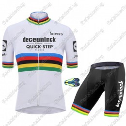 Deceuninck quick step 2021 UCI World Champion Wielerkleding Set Fietsshirts Korte Mouw+Korte Wielerbroek Bib 2021040 Deceuninck quick step 2021 UCI World Champion Wielerkleding Set Fietsshirts Korte Mouw+Korte Wielerbroek Bib 2021040