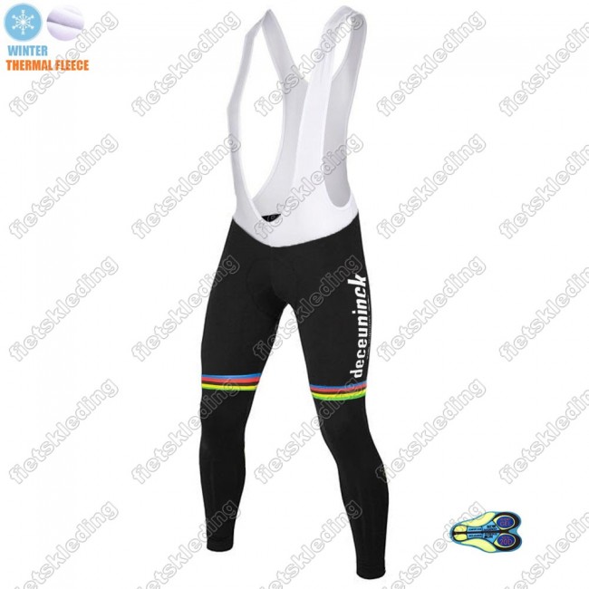 Winter Thermal Fleece Deceuninck quick step 2021 UCI World Champion Lange Fietsbroeken Bib 2021044 Winter Thermal Fleece Deceuninck quick step 2021 UCI World Champion Lange Fietsbroeken Bib 2021044