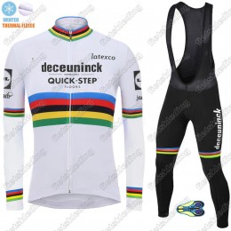 Winter Thermal Fleece Deceuninck quick step 2021 UCI World Champion Wielerkleding Set Fietsshirts Lange Mouw+Lange Fietsrbroek 2021046 Winter Thermal Fleece Deceuninck quick step 2021 UCI World Champion Wielerkleding Set Fietsshirts Lange Mouw+Lange Fietsrbroek 2021046