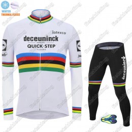 Winter Thermal Fleece Deceuninck quick step 2021 UCI World Champion Wielerkleding Set Fietsshirts Lange Mouw+Lange Fietsrbroek 2021048 Winter Thermal Fleece Deceuninck quick step 2021 UCI World Champion Wielerkleding Set Fietsshirts Lange Mouw+Lange Fietsrbroek 2021048
