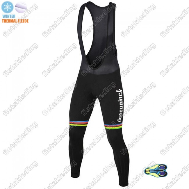 Winter Thermal Fleece Deceuninck quick step 2021 UCI World Champion Lange Fietsbroeken Bib 2021034 Winter Thermal Fleece Deceuninck quick step 2021 UCI World Champion Lange Fietsbroeken Bib 2021034