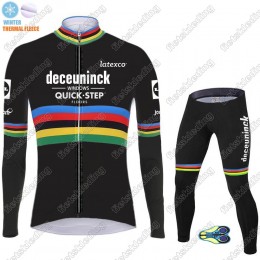 Winter Thermal Fleece Deceuninck quick step 2021 UCI World Champion Wielerkleding Set Fietsshirts Lange Mouw+Lange Fietsrbroek 2021035 Winter Thermal Fleece Deceuninck quick step 2021 UCI World Champion Wielerkleding Set Fietsshirts Lange Mouw+Lange Fietsrbroek 2021035