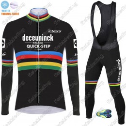 Winter Thermal Fleece Deceuninck quick step 2021 UCI World Champion Wielerkleding Set Fietsshirts Lange Mouw+Lange Fietsrbroek 2021037 Winter Thermal Fleece Deceuninck quick step 2021 UCI World Champion Wielerkleding Set Fietsshirts Lange Mouw+Lange Fietsrbroek 2021037