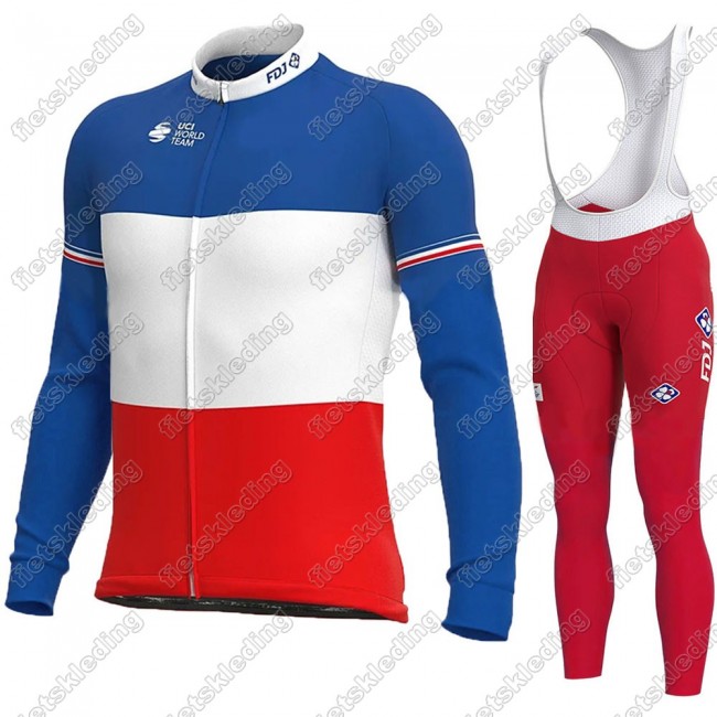 France FDJ 2021 Wielerkleding Set Fietsshirts Lange Mouw+Lange Fietsrbroek Bib 2021381 France FDJ 2021 Wielerkleding Set Fietsshirts Lange Mouw+Lange Fietsrbroek Bib 2021381