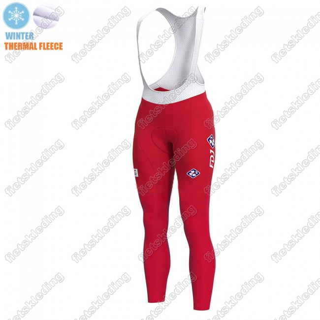 Swiss FDJ Winter Thermal Fleece 2021 Lange Fietsbroeken Bib 2021389 Swiss FDJ Winter Thermal Fleece 2021 Lange Fietsbroeken Bib 2021389