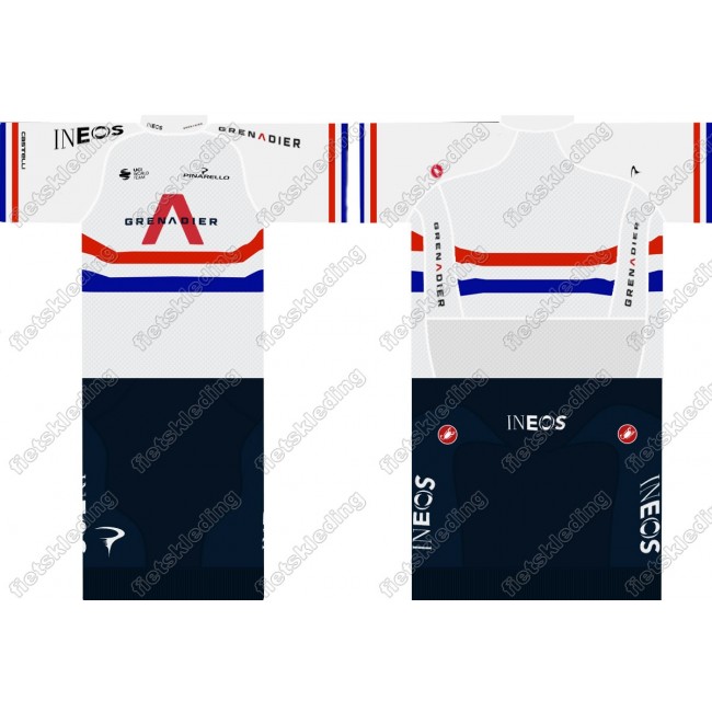 Team INEOS Grenadier 2021 UCI World Champion Fietskleding Set Wielershirt Korte Mouw+Korte Fietsbroeken 2021167 Team INEOS Grenadier 2021 UCI World Champion Fietskleding Set Wielershirt Korte Mouw+Korte Fietsbroeken 2021167