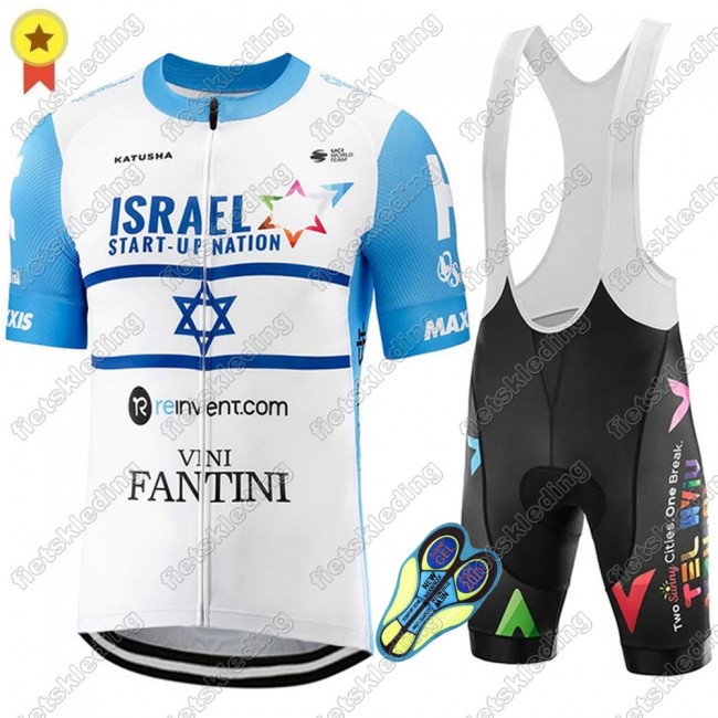 Israel Start-Up Nation 2021 World Champion Wielerkleding Set Fietsshirts Korte Mouw+Korte Wielerbroek Bib 2021480 Israel Start-Up Nation 2021 World Champion Wielerkleding Set Fietsshirts Korte Mouw+Korte Wielerbroek Bib 2021480