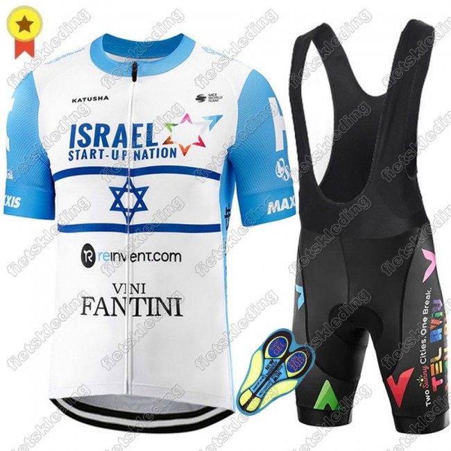 Israel Start-Up Nation 2021 World Champion Wielerkleding Set Fietsshirts Korte Mouw+Korte Wielerbroek Bib 2021481 Israel Start-Up Nation 2021 World Champion Wielerkleding Set Fietsshirts Korte Mouw+Korte Wielerbroek Bib 2021481