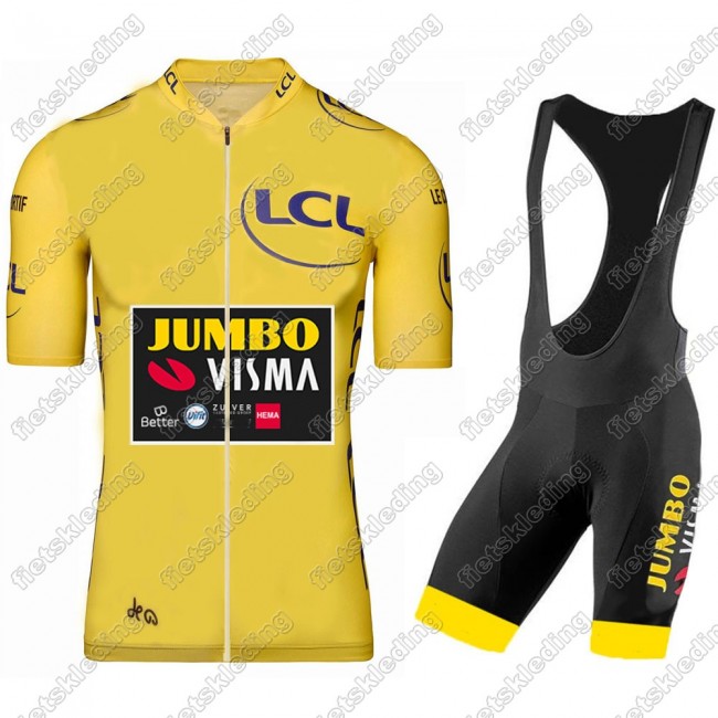 Jumbo Visma 2021 Tour De France Wielerkleding Set Fietsshirts Korte Mouw+Korte Wielerbroek Bib 2021277 Jumbo Visma 2021 Tour De France Wielerkleding Set Fietsshirts Korte Mouw+Korte Wielerbroek Bib 2021277