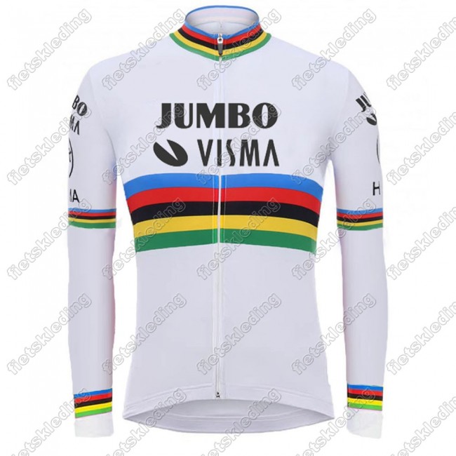 Team Jumbo Visma UCI World Champion 2021 Fietsshirt Lange Mouw 2021298 Team Jumbo Visma UCI World Champion 2021 Fietsshirt Lange Mouw 2021298