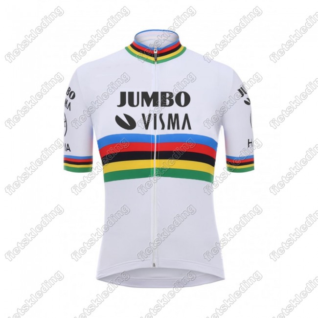 Team Jumbo Visma UCI World Champion 2021 Wielershirt Korte Mouw 2021288 Team Jumbo Visma UCI World Champion 2021 Wielershirt Korte Mouw 2021288