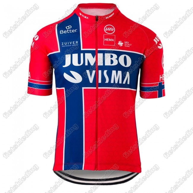 Jumbo Visma 2021 Norway Wielershirt Korte Mouw 2021188 Jumbo Visma 2021 Norway Wielershirt Korte Mouw 2021188