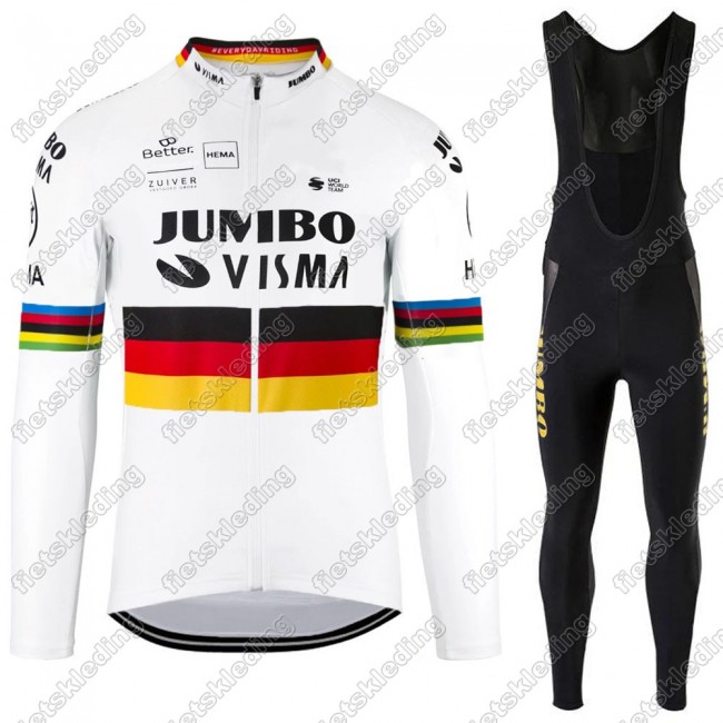 Jumbo Visma 2021 Germany Wielerkleding Set Fietsshirts Lange Mouw+Lange Fietsrbroek Bib 2021210 Jumbo Visma 2021 Germany Wielerkleding Set Fietsshirts Lange Mouw+Lange Fietsrbroek Bib 2021210