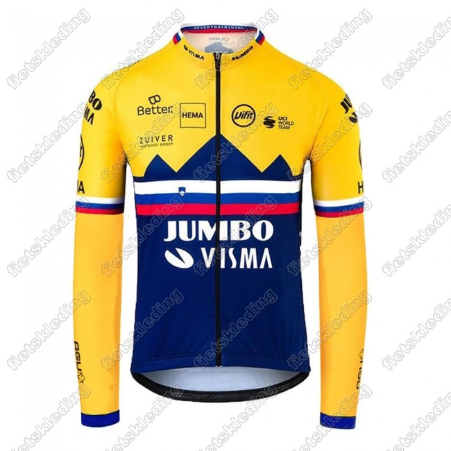 Jumbo Visma 2021 SLOVAKIAN Maillot Cyclisme Manches Longe 2021220 Jumbo Visma 2021 SLOVAKIAN Maillot Cyclisme Manches Longe 2021220