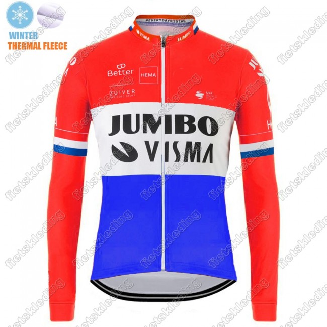Winter Thermal Fleece Jumbo Visma 2021 Dutch Maillot Cyclisme Manches Longe 2021232 Winter Thermal Fleece Jumbo Visma 2021 Dutch Maillot Cyclisme Manches Longe 2021232