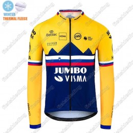 Winter Thermal Fleece Jumbo Visma 2021 SLOVAKIAN Maillot Cyclisme Manches Longe 2021240 Winter Thermal Fleece Jumbo Visma 2021 SLOVAKIAN Maillot Cyclisme Manches Longe 2021240