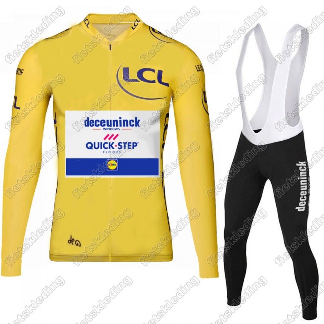 Deceuninck quick step 2021 Tour De France Wielerkleding Set Fietsshirts Lange Mouw+Lange Fietsrbroek Bib 2021072 Deceuninck quick step 2021 Tour De France Wielerkleding Set Fietsshirts Lange Mouw+Lange Fietsrbroek Bib 2021072