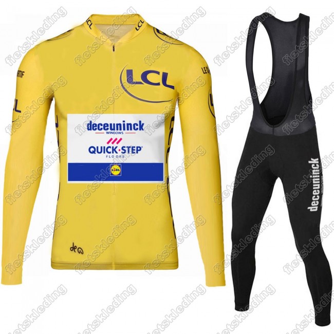 Deceuninck quick step 2021 Tour De France Wielerkleding Set Fietsshirts Lange Mouw+Lange Fietsrbroek Bib 2021073 Deceuninck quick step 2021 Tour De France Wielerkleding Set Fietsshirts Lange Mouw+Lange Fietsrbroek Bib 2021073