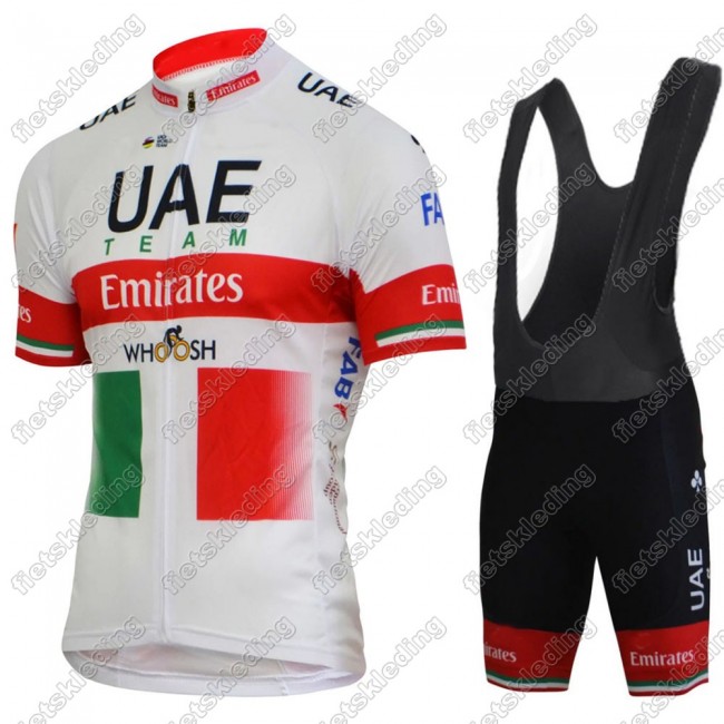 UAE EMIRATES Italy Champion Wielerkleding Set Fietsshirts Korte Mouw+Korte Wielerbroek Bib 2021 2021462 UAE EMIRATES Italy Champion Wielerkleding Set Fietsshirts Korte Mouw+Korte Wielerbroek Bib 2021 2021462