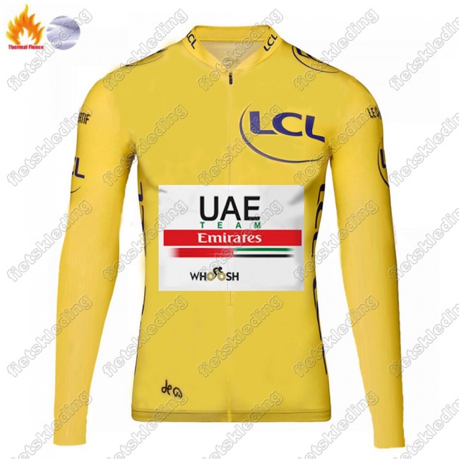 Winter Thermal Fleece UAE EMIRATES Tour De France 2021 Fietsshirt Lange Mouw 2021342 Winter Thermal Fleece UAE EMIRATES Tour De France 2021 Fietsshirt Lange Mouw 2021342
